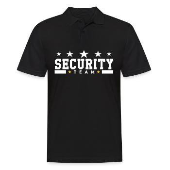 Security Team | Team Clothing Club Bar Gift - Men's Polo Shirt - black - Front - Kai (181cm)