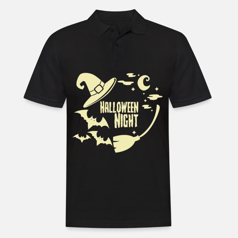 Halloween - Männer Poloshirt - Schwarz