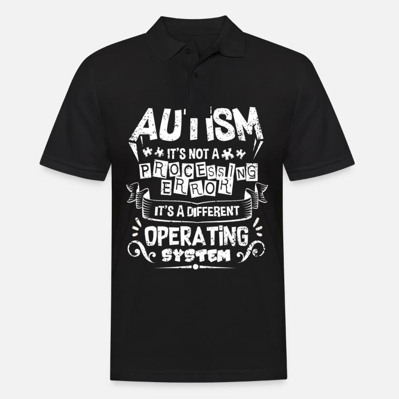 Autismus - Männer Poloshirt - Schwarz