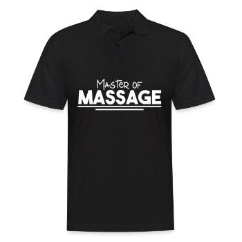 Maître de massage | Physio Wellness Gift - Polo Homme - noir - Devant - Kai (181cm)