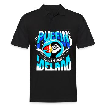 Puffin Puffin Puffin - Men's Polo Shirt - black - Front - Kai (181cm)