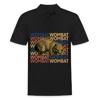 wombat - Men's Polo Shirt - black - Front - Kai (181cm)