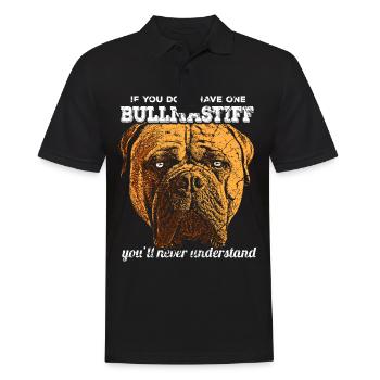 Chien mastiff Bullmastiff - Polo Homme - noir - Devant - Kai (181cm)