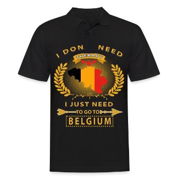 Belgique - Polo Homme - noir - Devant - Kai (181cm)