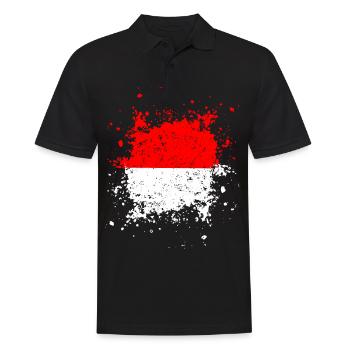 Monaco - Männer Poloshirt - Schwarz - Vorne - Kai (181cm)