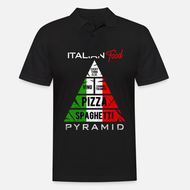 Pasta - Männer Poloshirt - Schwarz