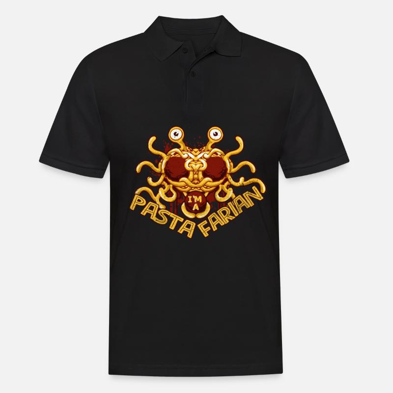 Pasta - Männer Poloshirt - Schwarz