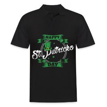 St Patrick’s Day - Polo Homme - noir - Devant - Kai (181cm)