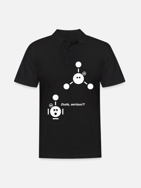 Nerd - Wissenschaft - Chemie - Säure - Wasser - 2 - Männer Poloshirt - Schwarz