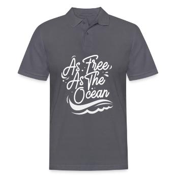 Mermaid Sea Beach Mermaid Starfish Fin - Men's Polo Shirt - charcoal grey - Front - Nico (186cm)
