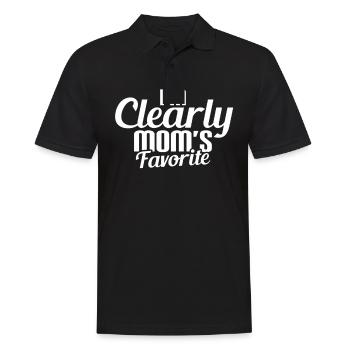 Mom's Favorite - Men's Polo Shirt - black - Front - Kai (181cm)