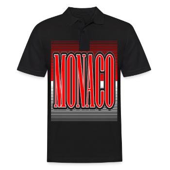 monaco - Männer Poloshirt - Schwarz - Vorne - Kai (181cm)