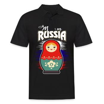 Russie - Polo Homme - noir - Devant - Kai (181cm)