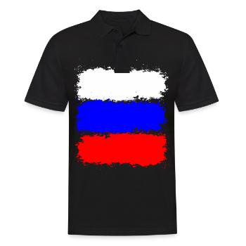 Russie - Polo Homme - noir - Devant - Kai (181cm)