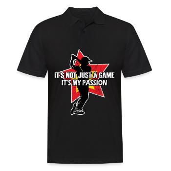 Golf - Golfing - Golfers - Men's Polo Shirt - black - Front - Kai (181cm)
