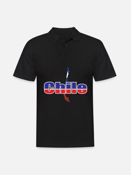 Chile - Männer Poloshirt - Schwarz