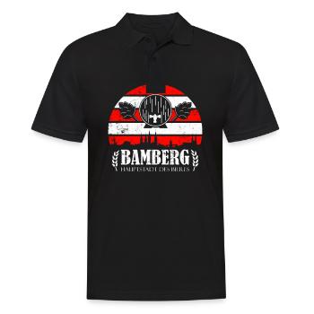 Bamberg Brauerei Bier Franken Bamberger Geschenk - Männer Poloshirt - Schwarz - Vorne - Kai (181cm)