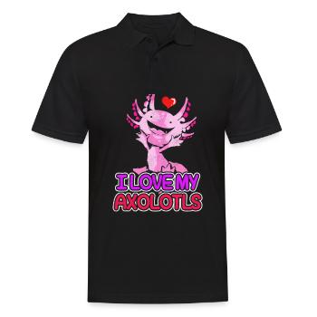 Axolotl - Polo Homme - noir - Devant - Kai (181cm)
