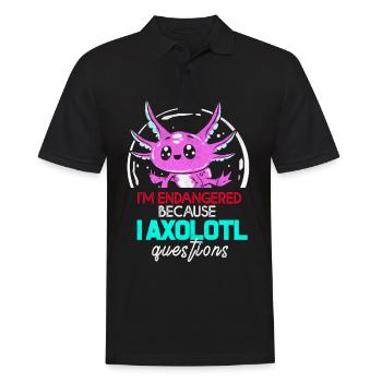Axolotl - Polo Homme - noir - Devant - Kai (181cm)