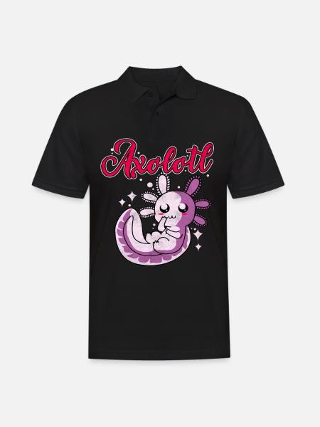 Axolotl - Men's Polo Shirt - black