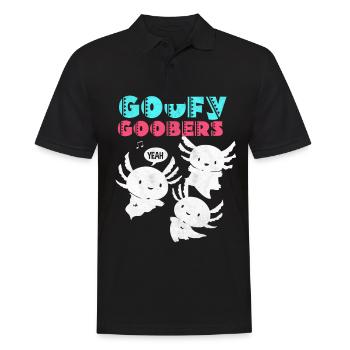 axolotl - Men's Polo Shirt - black - Front - Kai (181cm)