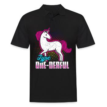 Diabetes Diabetiker Typ 1Insulin Einhorn - Männer Poloshirt - Schwarz - Vorne - Kai (181cm)