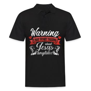 Jesus Christ Cross God Gift - Men's Polo Shirt - black - Front - Kai (181cm)