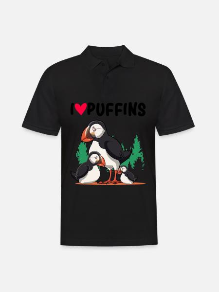 puffin - Men's Polo Shirt - black