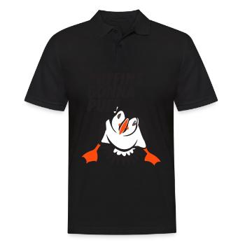 Puffin Island Papagei Taucher Vogel Nord Geschenk - Männer Poloshirt - Schwarz - Vorne - Kai (181cm)