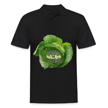 Mauvaise idée de cadeau de laitue pour une alimentation saine - Polo Homme - noir - Devant - Kai (181cm)