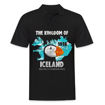 Puffin Island Papagei Taucher Vogel Nord Geschenk - Männer Poloshirt - Schwarz - Vorne - Kai (181cm)