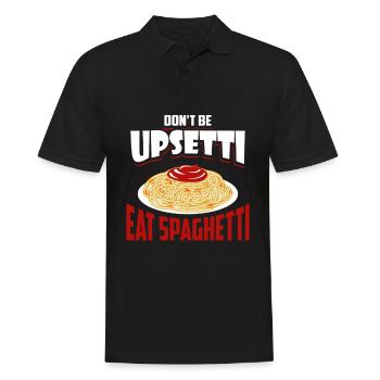Pasta Spaghetti FSM Italien Nudeln Pesto Koch - Männer Poloshirt - Schwarz - Vorne - Kai (181cm)