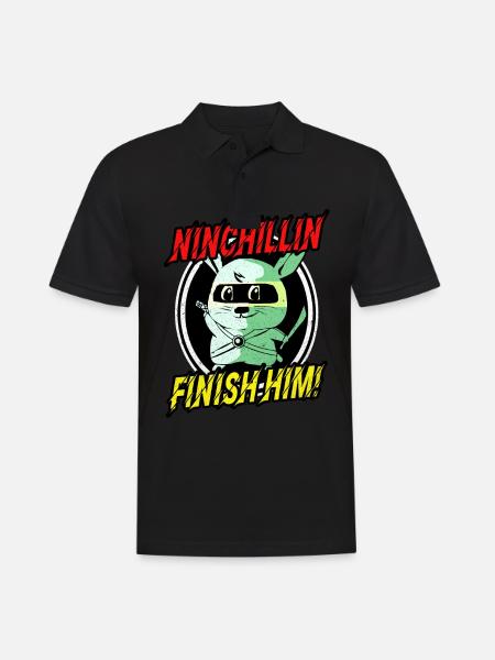 Chinchilla - Men's Polo Shirt - black