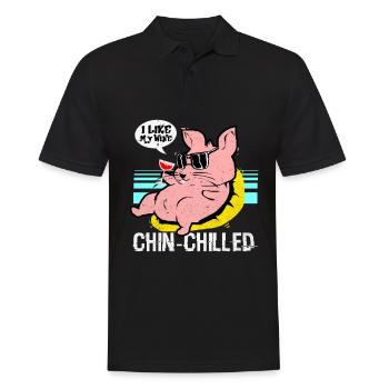 Chinchilla - Polo Homme - noir - Devant - Kai (181cm)