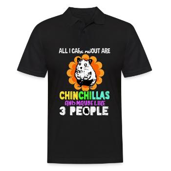 Chinchilla - Polo Homme - noir - Devant - Kai (181cm)