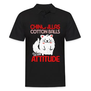 Chinchilla - Polo Homme - noir - Devant - Kai (181cm)