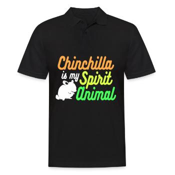 Chinchilla Cadeau Amérique du Sud Rongeur Pet - Polo Homme - noir - Devant - Kai (181cm)