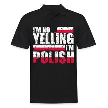 Polen Polish Poland Polin Heimatland Vaterland - Männer Poloshirt - Schwarz - Vorne - Kai (181cm)