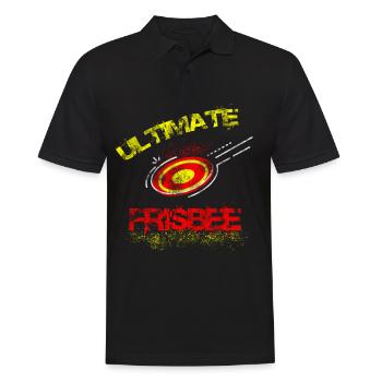 Frisbee - Männer Poloshirt - Schwarz - Vorne - Kai (181cm)