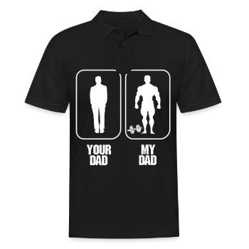 Meilleur fête des pères Meilleur gymnase de musculation papa - Polo Homme - noir - Devant - Kai (181cm)