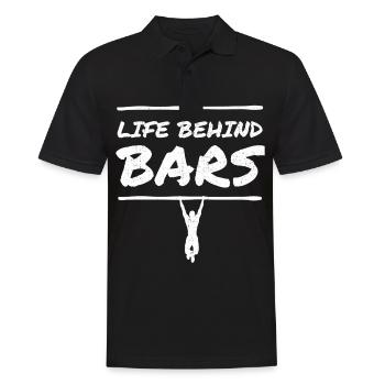 Calisthenics Bar Street Workout Muscle Up Cadeau - Polo Homme - noir - Devant - Kai (181cm)