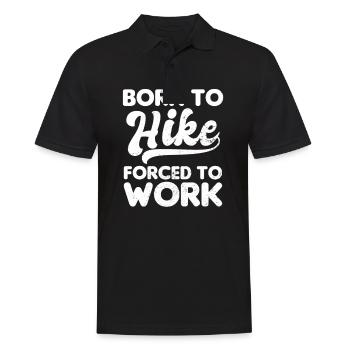 Je marche né pour forcer à travailler cadeau - Polo Homme - noir - Devant - Kai (181cm)