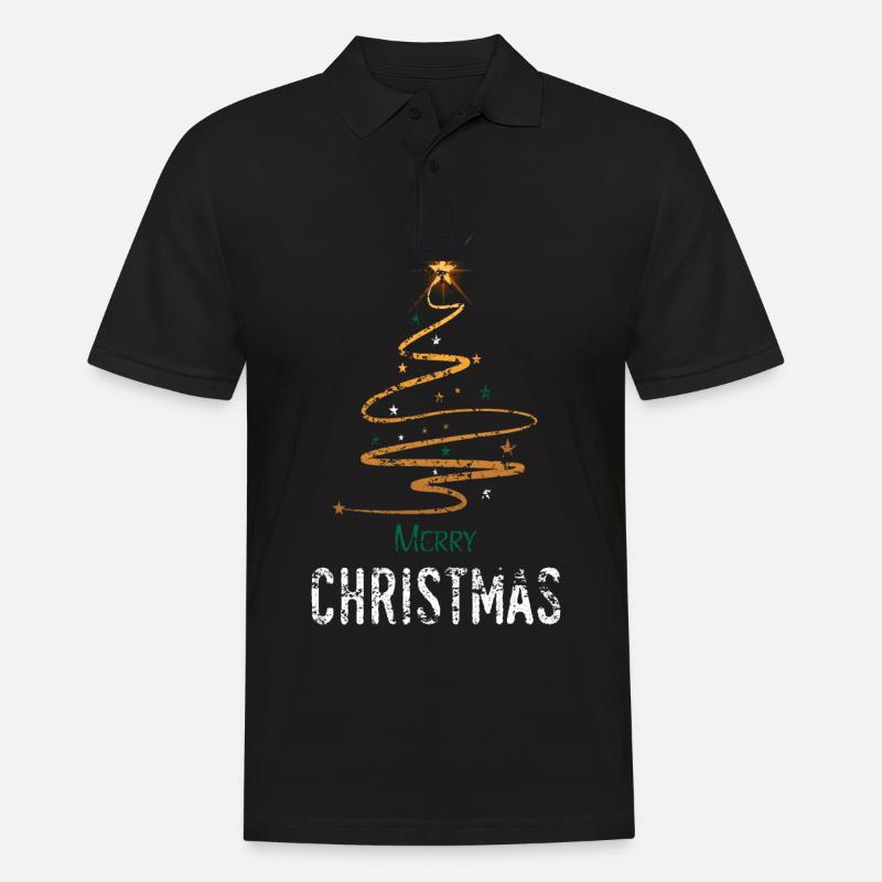 Weihnachten - Männer Poloshirt - Schwarz