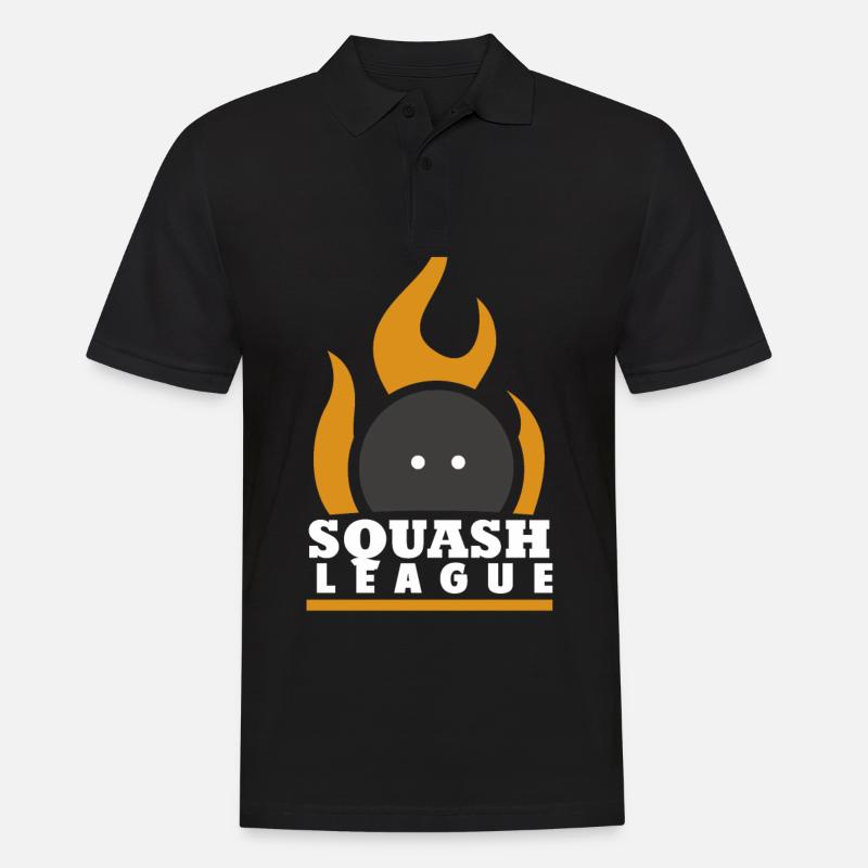 SQUASH - Männer Poloshirt - Schwarz