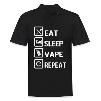 Vape - Men's Polo Shirt - black - Front - Kai (181cm)