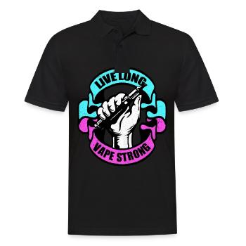 Vape - Men's Polo Shirt - black - Front - Kai (181cm)