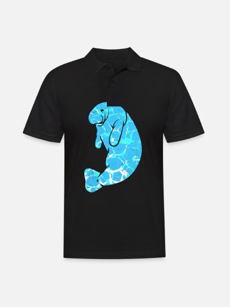 Manatee - Men's Polo Shirt - black