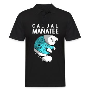 Laque de dugong sanglier Sirenia Manatee - Polo Homme - noir - Devant - Kai (181cm)