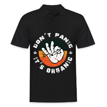 Cannabis Gras Kiffer Retro Geschenk - Männer Poloshirt - Schwarz - Vorne - Kai (181cm)
