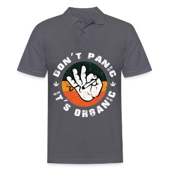 Cannabis Gras Kiffer Retro Cadeau - Polo Homme - charbon - Devant - Nico (186cm)